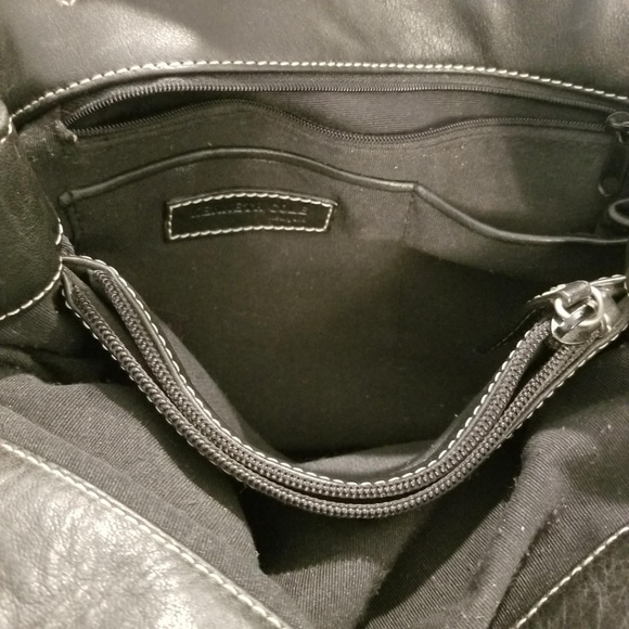 Vintage 90s KENNETH COLE Leather Handbag Bag - Picture 5 of 5